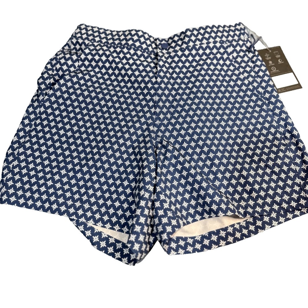 VRST Men Relaxed Fit Shorts Deep Sea Print Four Way Stretch Swim Casual Sz S